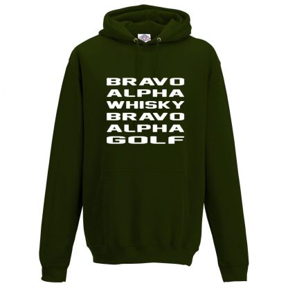 Mens B.A.W.B.A.G Hoodie - Forest Green, 2XL