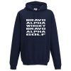 Mens B.A.W.B.A.G Hoodie - Navy, 5XL