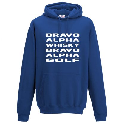 Mens B.A.W.B.A.G Hoodie - Royal Blue, 3XL