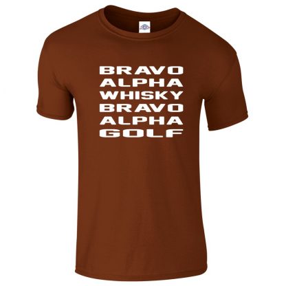 Mens B.A.W.B.A.G T-Shirt - Chestnut, 2XL