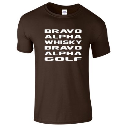 Mens B.A.W.B.A.G T-Shirt - Dark Chocolate, 2XL