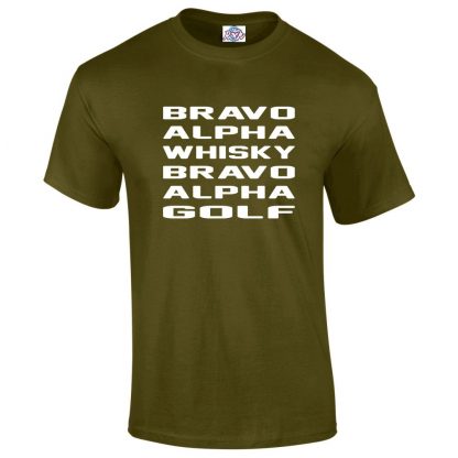 Mens B.A.W.B.A.G T-Shirt - Military Green, 2XL
