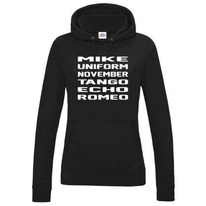 Ladies M.U.N.T.E.R Hoodie - Black, 18