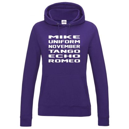 Ladies M.U.N.T.E.R Hoodie - Purple, 18