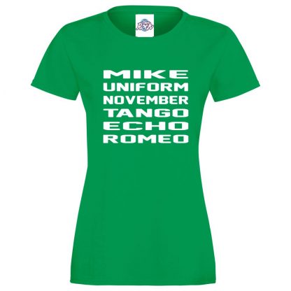 Ladies M.U.N.T.E.R T-Shirt - Kelly Green, 18