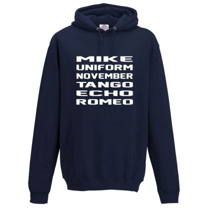 Mens M.U.N.T.E.R Hoodie - Navy, 5XL