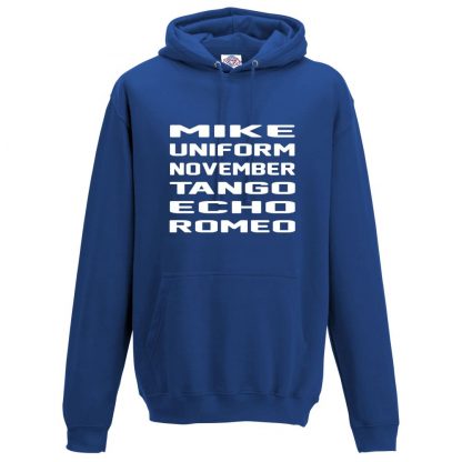 Mens M.U.N.T.E.R Hoodie - Royal Blue, 3XL