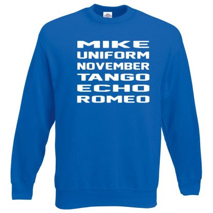 M.U.N.T.E.R Sweatshirt - Royal Blue, 2XL