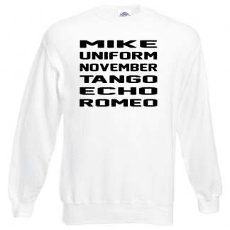 M.U.N.T.E.R Sweatshirt - White, 3XL