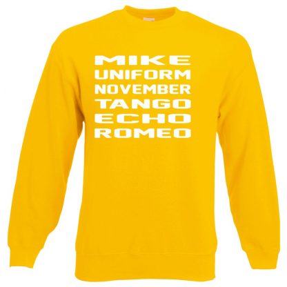 M.U.N.T.E.R Sweatshirt - Yellow, 2XL
