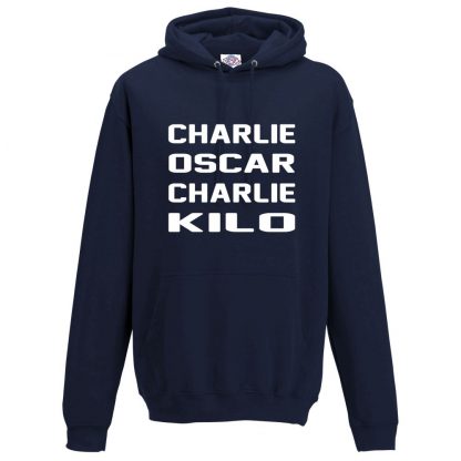 Mens C.O.C.K Hoodie - Navy, 5XL