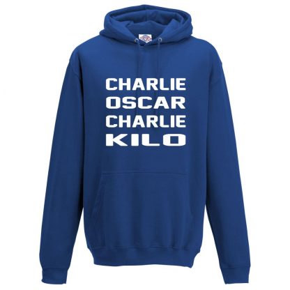 Mens C.O.C.K Hoodie - Royal Blue, 3XL