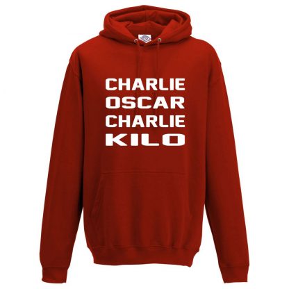 Mens C.O.C.K Hoodie - Red, 3XL