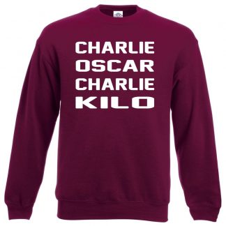 C.O.C.K Sweatshirt - Maroon, 2XL