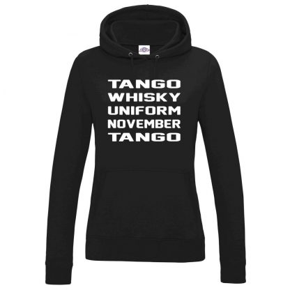 Ladies T.W.U.N.T Hoodie - Black, 18