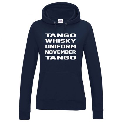 Ladies T.W.U.N.T Hoodie - Navy, 18