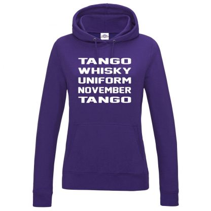 Ladies T.W.U.N.T Hoodie - Purple, 18