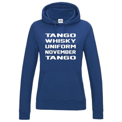 Ladies T.W.U.N.T Hoodie - Royal Blue, 18