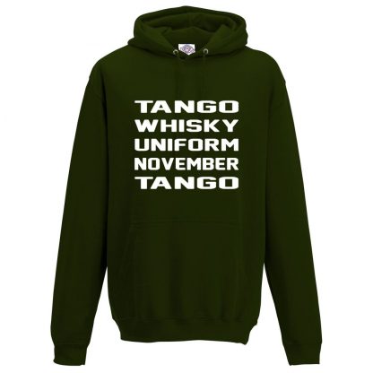 Mens T.W.U.N.T Hoodie - Forest Green, 2XL