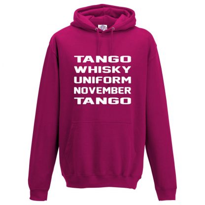 Mens T.W.U.N.T Hoodie - Hot Pink, 2XL