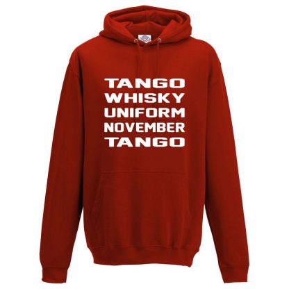 Mens T.W.U.N.T Hoodie - Red, 3XL