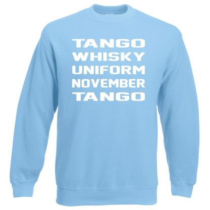 T.W.U.N.T Sweatshirt - Sky Blue, 2XL