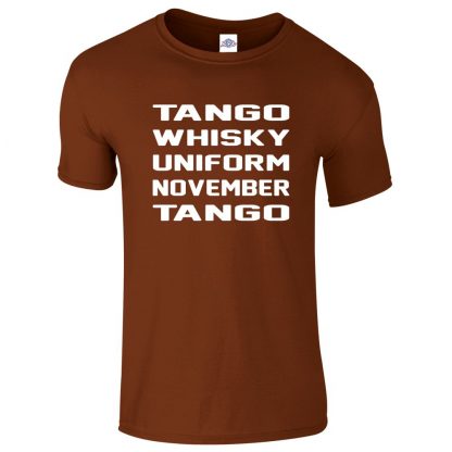 Mens T.W.U.N.T T-Shirt - Chestnut, 2XL