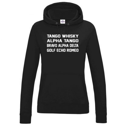 Ladies T.W.A.T.B.A.D.G.E.R Hoodie - Black, 18