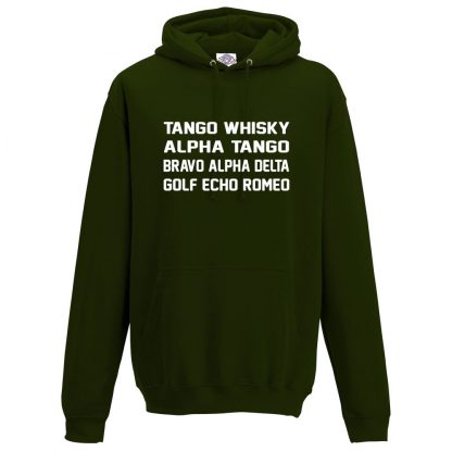 Mens T.W.A.T.B.A.D.G.E.R Hoodie - Forest Green, 2XL