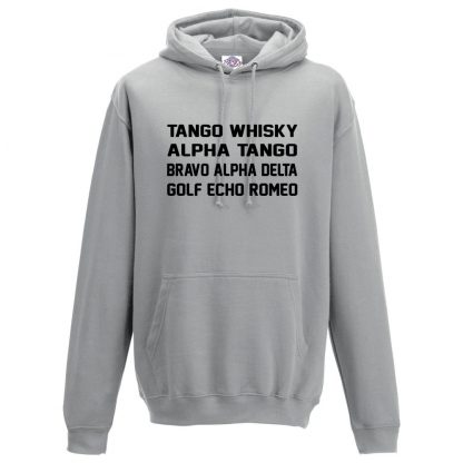 Mens T.W.A.T.B.A.D.G.E.R Hoodie - Charcoal, 2XL