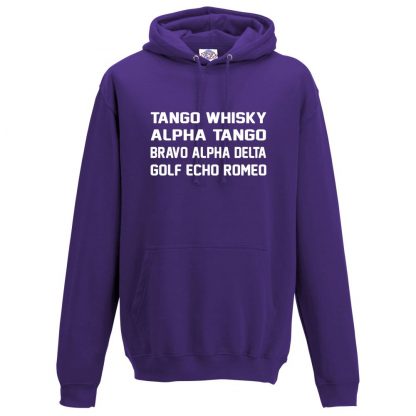 Mens T.W.A.T.B.A.D.G.E.R Hoodie - Purple, 3XL