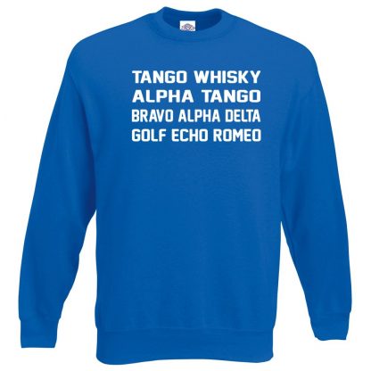 T.W.A.T.B.A.D.G.E.R Sweatshirt - Royal Blue, 2XL