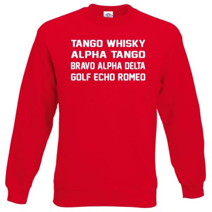 T.W.A.T.B.A.D.G.E.R Sweatshirt - Red, 2XL