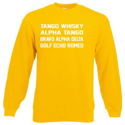T.W.A.T.B.A.D.G.E.R Sweatshirt - Yellow, 2XL