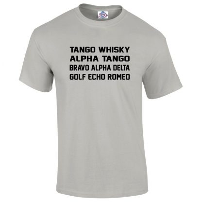 Mens T.W.A.T.B.A.D.G.E.R T-Shirt - Grey, 5XL