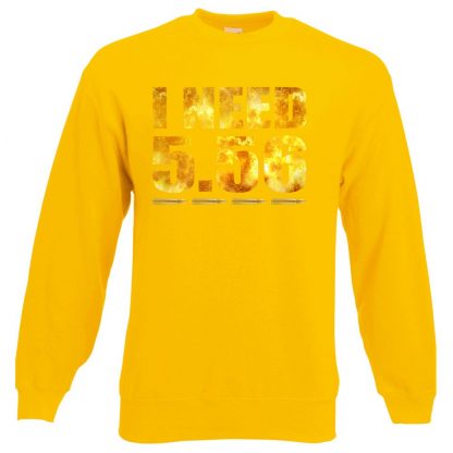 I NEED 5.56 Sweatshirt - Yellow, 2XL