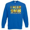 I NEED 9MM Sweatshirt - Royal Blue, 2XL