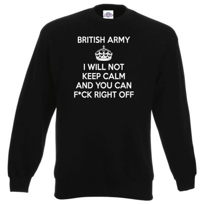 ARMY KEEP CALM Sweatshirt - Black, 3XL