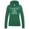Ladies RAF KEEP CALM Hoodie - Bottle Green, 18
