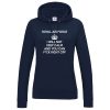 Ladies RAF KEEP CALM Hoodie - Navy, 18