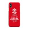 Army Veteran Keep Calm Phone Case - Image 2