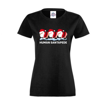 Ladies Human Santapede T-Shirt - Image 2