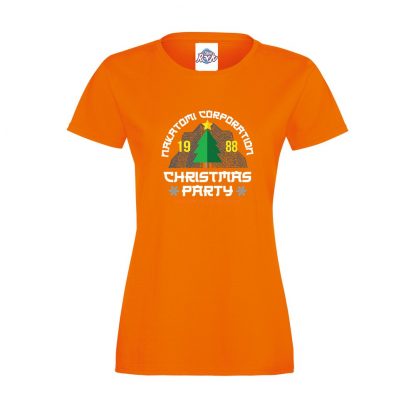 Ladies Nakatomi Corp Christmas T-Shirt - Image 6